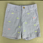 Load image into Gallery viewer, TBBC Company Critter Charlier's Chinos Beale Street Blue with Fish Embroidery 6
