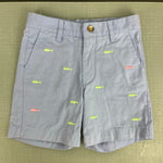 Load image into Gallery viewer, TBBC Company Critter Charlier's Chinos Beale Street Blue with Fish Embroidery 6
