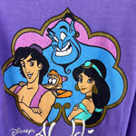 Load image into Gallery viewer, Vintage Aladdin Purple Sweatshirt Medium 5-6 USA
