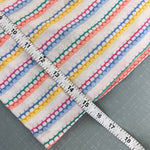 Load image into Gallery viewer, Vintage Healthtex Short Sleeve Pastel Stripe Pointelle T-Shirt 6 USA
