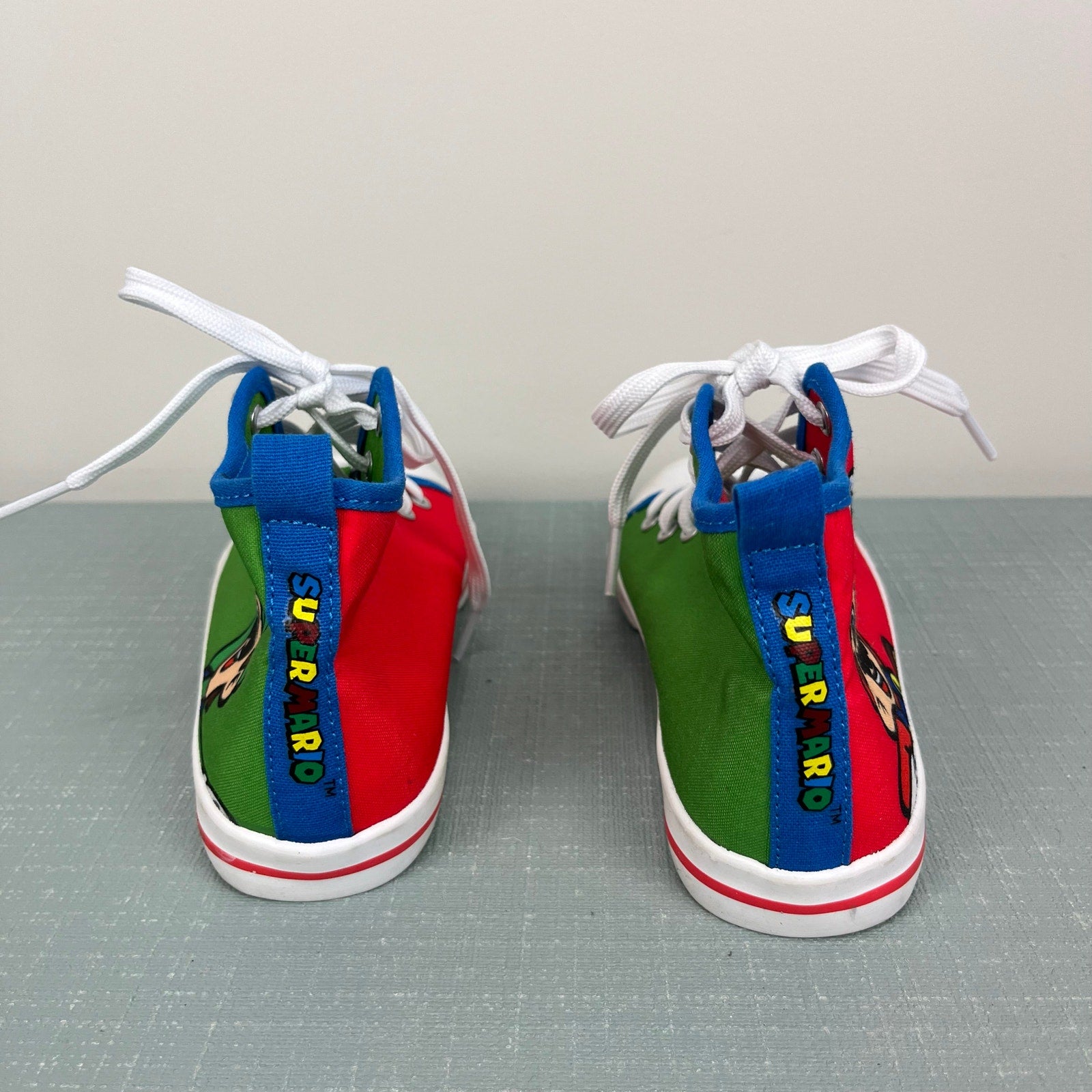 Nintendo Super Mario Bros High Top Luigi and Mario Sneakers 1