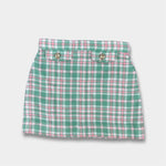 Load image into Gallery viewer, The Beaufort Bonnet Company Perrin Pocket Skirt Putney Plaid with Brass Buttons 8
