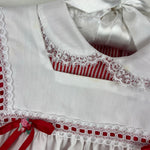 Load image into Gallery viewer, Vintage Winnie the Pooh Red White Striped Pinafore Dress 3T USA
