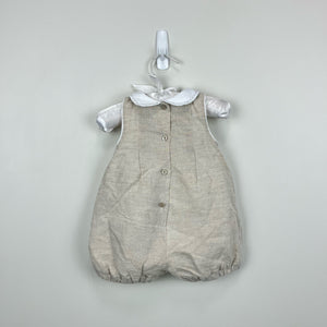 Mayoral Baby Linen Blend Romper 2-4 Months NWOT