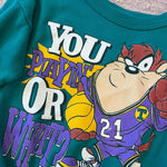 Load image into Gallery viewer, Vintage Pacific Coast Athletic Warner Bros Taz Basketball Sweatsuit 6
