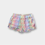 Load image into Gallery viewer, J. Crew Girls Pastel Plaid Ruffle Trim Shorts 7
