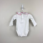 Load image into Gallery viewer, Jacadi Paris Baby Girl Pink Floral Jumpsuit &amp; Large Ruffle Bodysuit Set 6 Months
