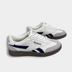 Load image into Gallery viewer, Reebok Kids Forte Lounger Sneakers White Navy Gray 2 NWOT
