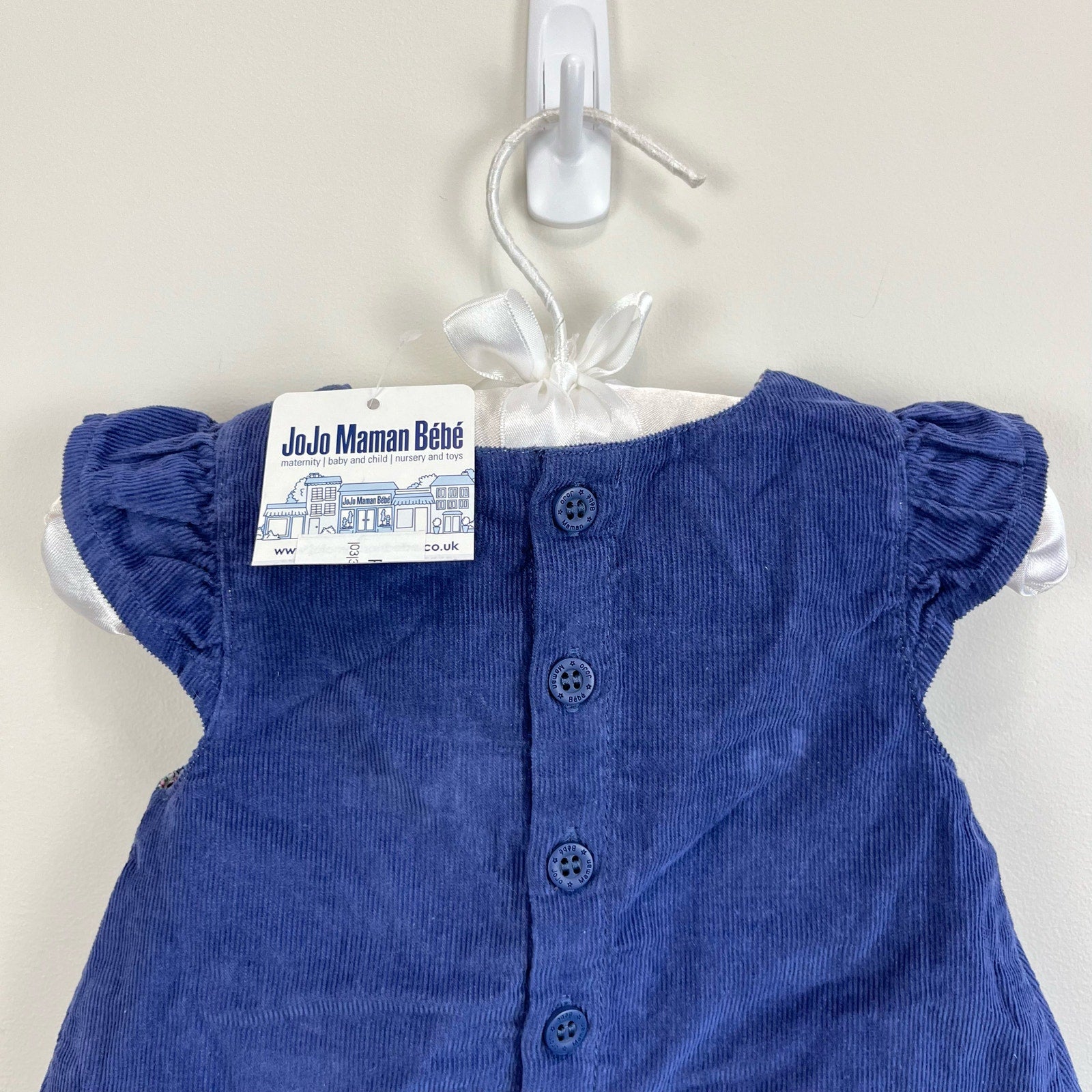 JoJo Maman Bebe Pretty Cord Dress 0-3 Months NWT