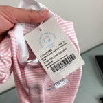 Load image into Gallery viewer, Baby Cottons Pink &amp; White Striped Jane Romper 3 Months NWT
