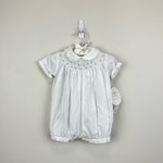 Load image into Gallery viewer, Sarah Louise England Hand Smocked White Bubble Newborn NWT
