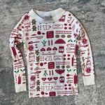 Load image into Gallery viewer, Hanna Andersson Christmas Cookie Long John Pajamas 110 cm 5T
