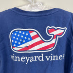 Load image into Gallery viewer, Vineyard Vines Short Sleeve American Flag Whale Pocket T-Shirt Small 7-8
