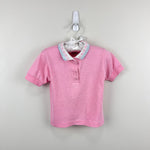 Load image into Gallery viewer, Vintage Lee Short Sleeve Pink Heart Collar Shirt 3T USA
