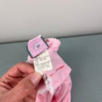 Load image into Gallery viewer, Vintage First In First Out Pink Lace Vest Romper 6-9 Months USA
