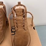 Load image into Gallery viewer, Ugg Kids' Neumel High Suede Sheepskin Chukka Boot Chestnut 13
