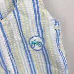Load image into Gallery viewer, Vintage Bebe Glynne-Percy Friemanit Seersucker Pastel Romper 12 Months
