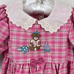 Load image into Gallery viewer, Vintage Carter's Pink Place Teddy Bear Coverall Romper 9-12 Months NWT USA
