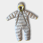 Load image into Gallery viewer, Patagonia Infant Hi-Loft Down Sweater Bunting Drifter Grey 12-18 Months
