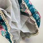 Load image into Gallery viewer, Vintage Daisy Kingdom Green Velvet Floral Holiday Dress 10
