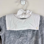 Load image into Gallery viewer, Jacadi Paris Gray Velour Footie 6 Months

