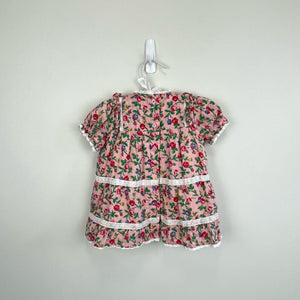 Mini Boden Occasion Printed Dress Rambling Rose Floral Lace 0-3 Months