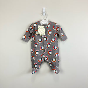 The Bonnie Mob Baby Dreamer Sleepsuit Gray Dove 0-3 Months NWT