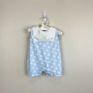 Kissy Kissy Blue Bunny Rabbit Pima Cotton Shortie 9 Months