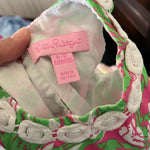 Load image into Gallery viewer, Lilly Pulitzer Baby Lilly Infant Shift Dress Pink Green Flowers 6-12 Months
