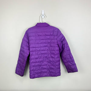 Lands' End ThermoPlume Packable Jacket Purple Large 7