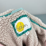 Load image into Gallery viewer, Mini Boden Shaggy Lined Hoodie Provence Dusty Pink Multi Spot 11-12
