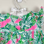 Load image into Gallery viewer, Lilly Pulitzer Girls Cecily Infant Dress Botanical Green Just Wing It 18-24 Months

