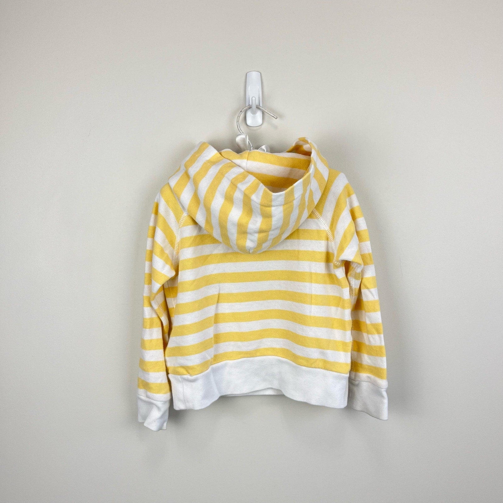 Ralph Lauren Kids Striped Cotton Hoodie Empire Yellow 3T