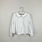 Load image into Gallery viewer, Mini Boden Collared Jersey Top Ivory 3-4 NWOT
