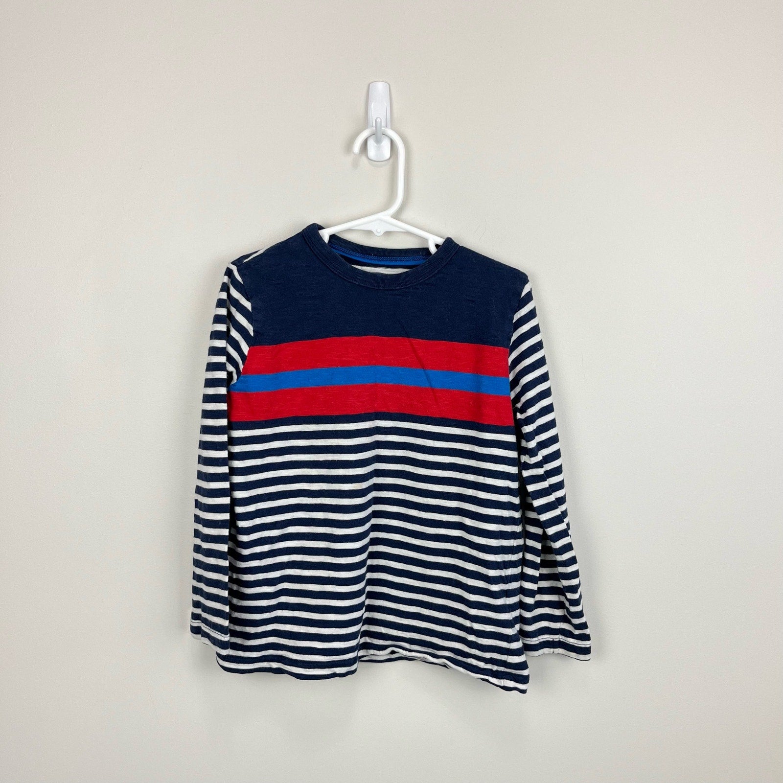 Mini Boden Mixed Stripe Long Sleeve T-Shirt 6-7