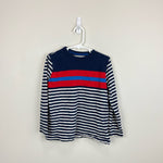 Load image into Gallery viewer, Mini Boden Mixed Stripe Long Sleeve T-Shirt 6-7
