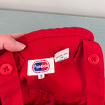 Load image into Gallery viewer, Vintage Popsicle Red Applique Bug Shortall Romper 3T
