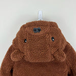 Load image into Gallery viewer, Mini Boden Borg Teddy Bear Duffle Coat Natural Brown 4-5
