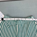 Load image into Gallery viewer, Vintage Green and White Striped Shorts 12 Months NWT
