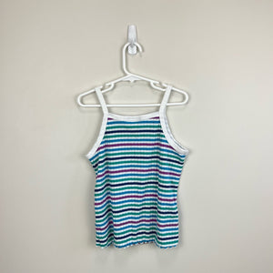 Cat & Jack Girls Striped Ribbed Tank Top Small 6