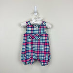 Load image into Gallery viewer, Vineyard Vines Plaid Whale Jon Jon Romper 0-3 Months
