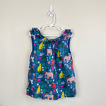 Load image into Gallery viewer, Mini Boden Ruffle Jungle Tank Top 6-7
