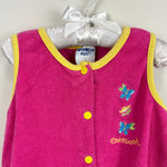 Load image into Gallery viewer, Vintage OshKosh B'gosh Pink Terry Butterfly Romper 6 USA
