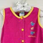 Load image into Gallery viewer, Vintage OshKosh B'gosh Pink Terry Butterfly Romper 6 USA
