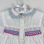 Load image into Gallery viewer, Mini Baby Boden Smocked White Eyelet Dress 6-12 Months
