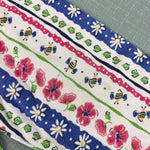 Load image into Gallery viewer, Vintage OshKosh B'gosh Striped Floral Garden Leggings 24 Months
