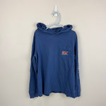 Load image into Gallery viewer, Vineyard Vines Boys' Long-Sleeve Football Whale Hooded T-Shirt Blue 6
