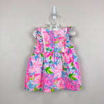 Load image into Gallery viewer, Lilly Pulitzer Girls Annabelle Infant Dress Multi Take It From Your Mums 12-18 months
