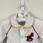 Load image into Gallery viewer, Vintage Healthtex Rainbow Polka Dot Coverall Medium USA
