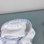 Load image into Gallery viewer, Magnolia Baby White Blue Sailboat Footie 9 Months
